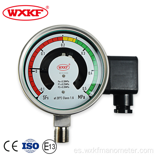 Monitor de medidor de densidad de gas de resistencia de resistencia de 100 mm